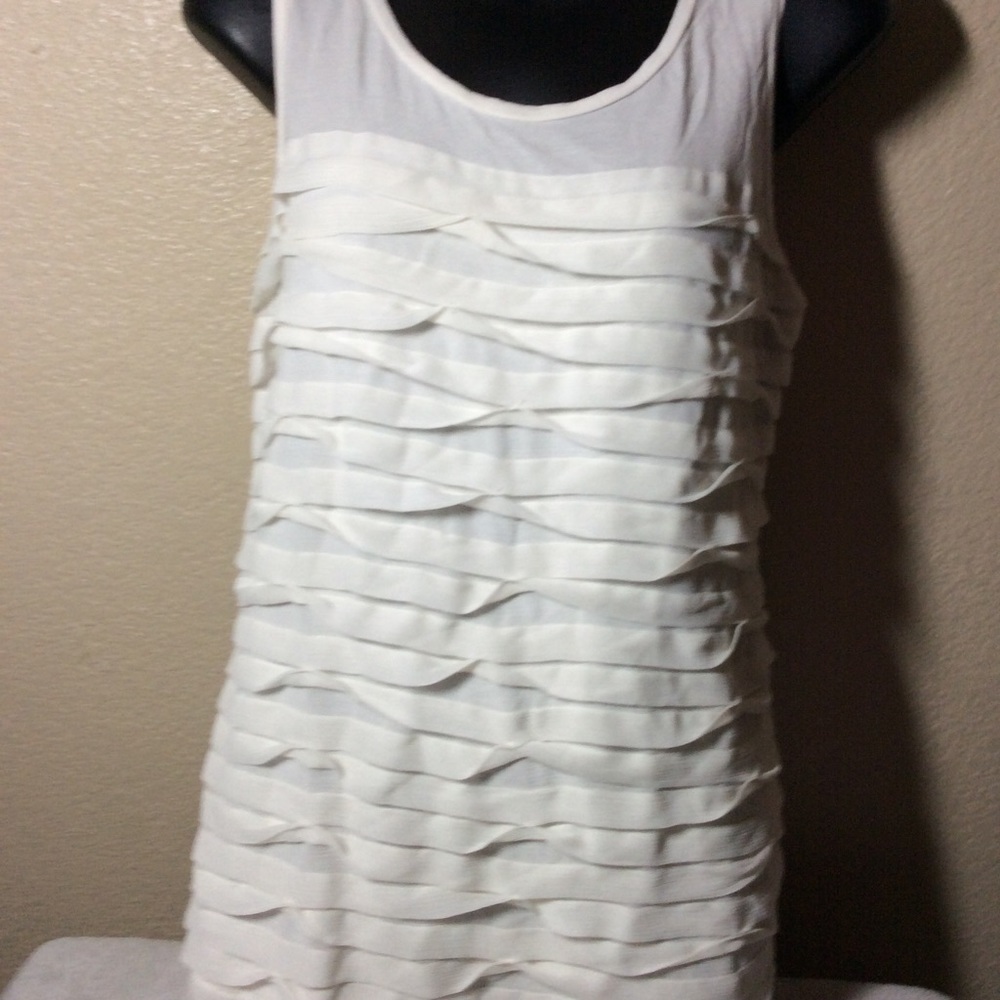ANN TAYLOR TANK TOP WOMEN'S SIZE MEDIUM WHITE